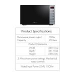 Dawlance Microwave Oven DW 297 GSS